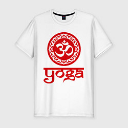 Футболка slim-fit OM Yoga, цвет: белый