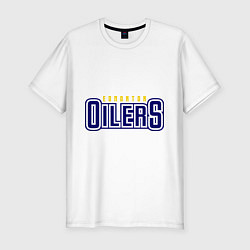 Футболка slim-fit HC Edmonton Oilers Sign, цвет: белый