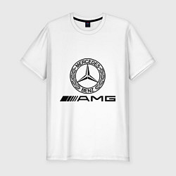 Футболка slim-fit AMG, цвет: белый