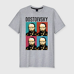 Футболка slim-fit Dostoevsky, цвет: меланж