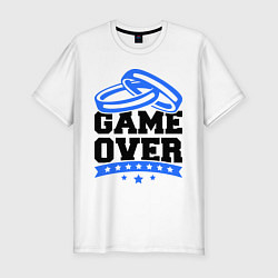 Футболка slim-fit Game over Свадьба, цвет: белый