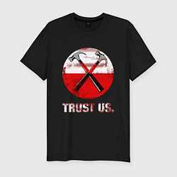 Футболка slim-fit Pink Floyd: Trust us, цвет: черный