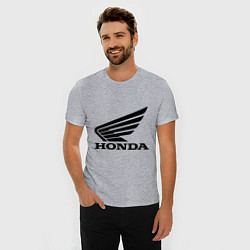 Футболка slim-fit Honda Motor, цвет: меланж — фото 2