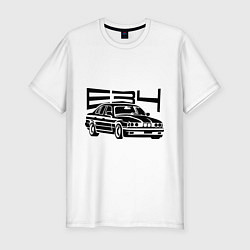 Футболка slim-fit BMW E34, цвет: белый