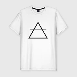 Футболка slim-fit Triangle Air, цвет: белый