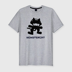 Футболка slim-fit Monstercat, цвет: меланж