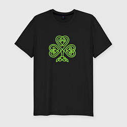 Футболка slim-fit Celtic сlover, цвет: черный