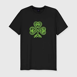 Футболка slim-fit Celtic сlover, цвет: черный