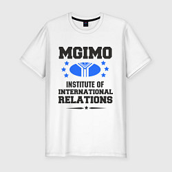 Футболка slim-fit MGIMO Institute, цвет: белый