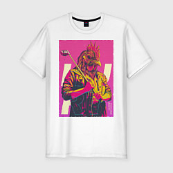 Футболка slim-fit Hotline miami, цвет: белый