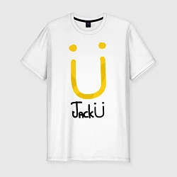 Футболка slim-fit Jack U, цвет: белый