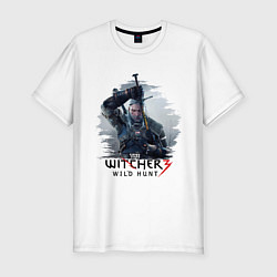 Футболка slim-fit The Witcher 3, цвет: белый