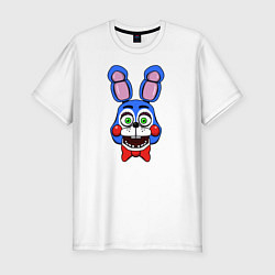 Футболка slim-fit Toy Bonnie FNAF, цвет: белый