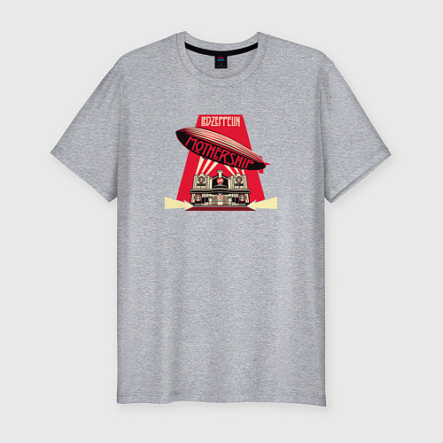 Мужская slim-футболка LZ: Mothership / Меланж – фото 1