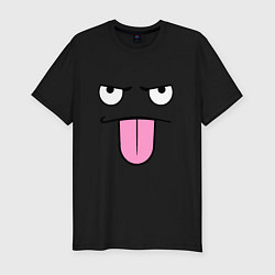 Футболка slim-fit Коварный смайл, цвет: черный