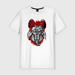 Футболка slim-fit Slipknot Goat, цвет: белый