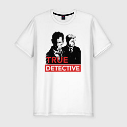 Футболка slim-fit True Detective, цвет: белый