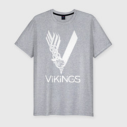Футболка slim-fit Vikings, цвет: меланж