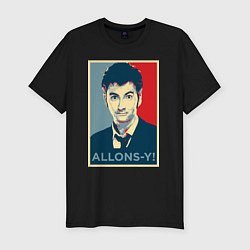 Футболка slim-fit Allons-y Poster, цвет: черный