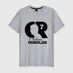 Футболка slim-fit CR Ronaldo 07, цвет: меланж