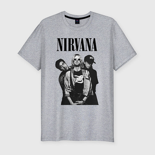 Мужская slim-футболка Nirvana Group / Меланж – фото 1
