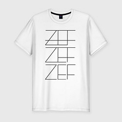 Футболка slim-fit ZEF ZEF ZEF, цвет: белый