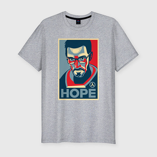 Мужская slim-футболка Half-Life: Hope / Меланж – фото 1