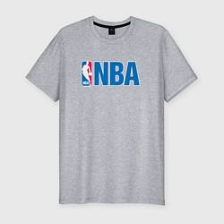 Футболка slim-fit NBA, цвет: меланж