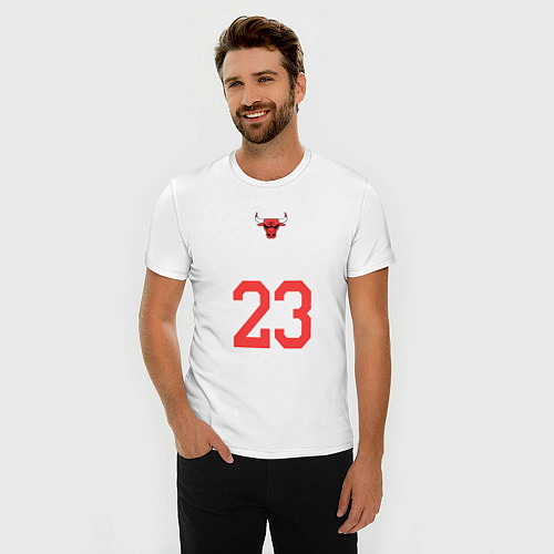 Мужская slim-футболка Jordan 23 / Белый – фото 3