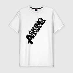 Футболка slim-fit Asking Alexandria Logo, цвет: белый