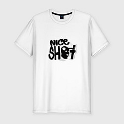 Футболка slim-fit CS:GO Nice Shot, цвет: белый