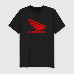 Футболка slim-fit Honda Red, цвет: черный