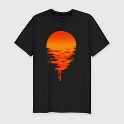 Футболка slim-fit Sunset, цвет: черный