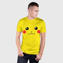 Футболка спортивная мужская Happy Pikachu, цвет: 3D-принт — фото 2