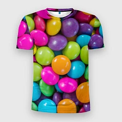 Футболка спортивная мужская Конфетки, цвет: 3D-принт
