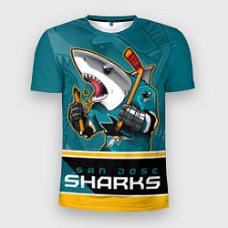 Футболка спортивная мужская San Jose Sharks, цвет: 3D-принт