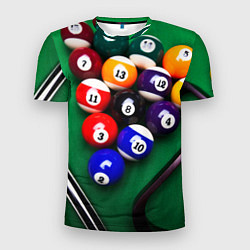 Мужская спорт-футболка Бильярд