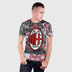 Футболка спортивная мужская Milan FC, цвет: 3D-принт — фото 2