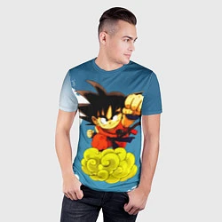 Футболка спортивная мужская Small Goku, цвет: 3D-принт — фото 2