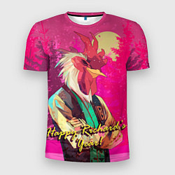 Футболка спортивная мужская Happy Richards year!, цвет: 3D-принт
