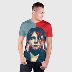 Футболка спортивная мужская Kurt Cobain, цвет: 3D-принт — фото 2
