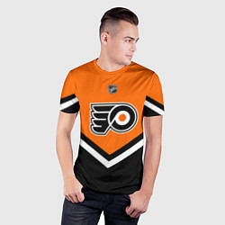 Футболка спортивная мужская NHL: Philadelphia Flyers, цвет: 3D-принт — фото 2