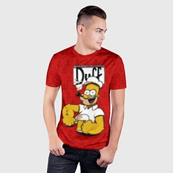 Футболка спортивная мужская Duff Beer, цвет: 3D-принт — фото 2