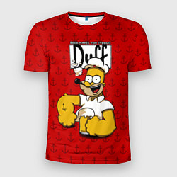 Футболка спортивная мужская Duff Beer, цвет: 3D-принт