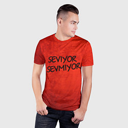 Футболка спортивная мужская Seviyor Sevmiyor, цвет: 3D-принт — фото 2