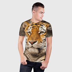 Футболка спортивная мужская Мудрый тигр, цвет: 3D-принт — фото 2