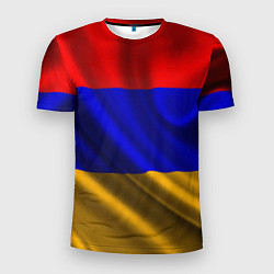 Футболка спортивная мужская Флаг Армения, цвет: 3D-принт