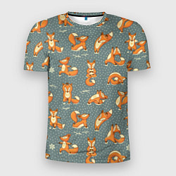 Мужская спорт-футболка Foxes Yoga
