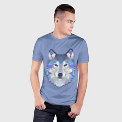 Футболка спортивная мужская Геометрический волк, цвет: 3D-принт — фото 2