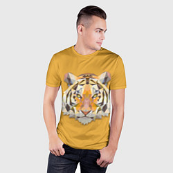 Футболка спортивная мужская Геометрический тигр, цвет: 3D-принт — фото 2